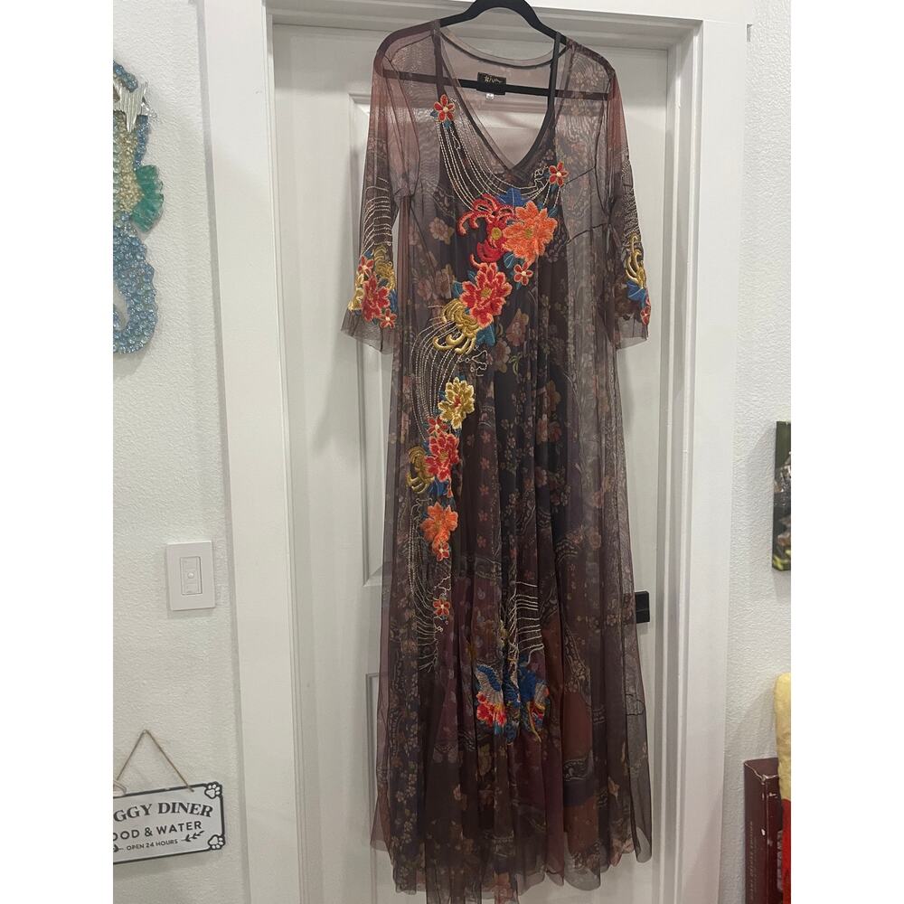 Johnny Was Kyler Mesh Maxi Dress - Picture 5 of 6